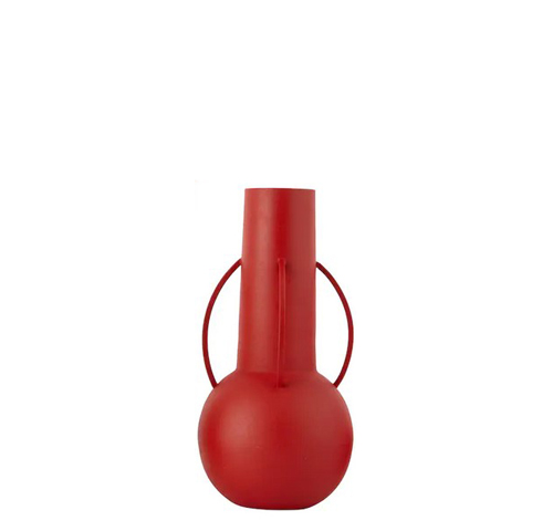 Powder coated iron vase - Vase metal decoratif H.34